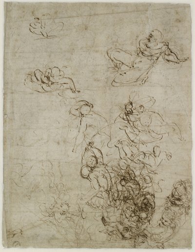 Studies for a Resurrection by Raffaello Sanzio Raphael